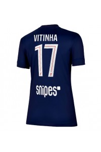 Paris Saint-Germain Vitinha #17 Voetbaltruitje Thuis tenue Dames 2025-26 Korte Mouw